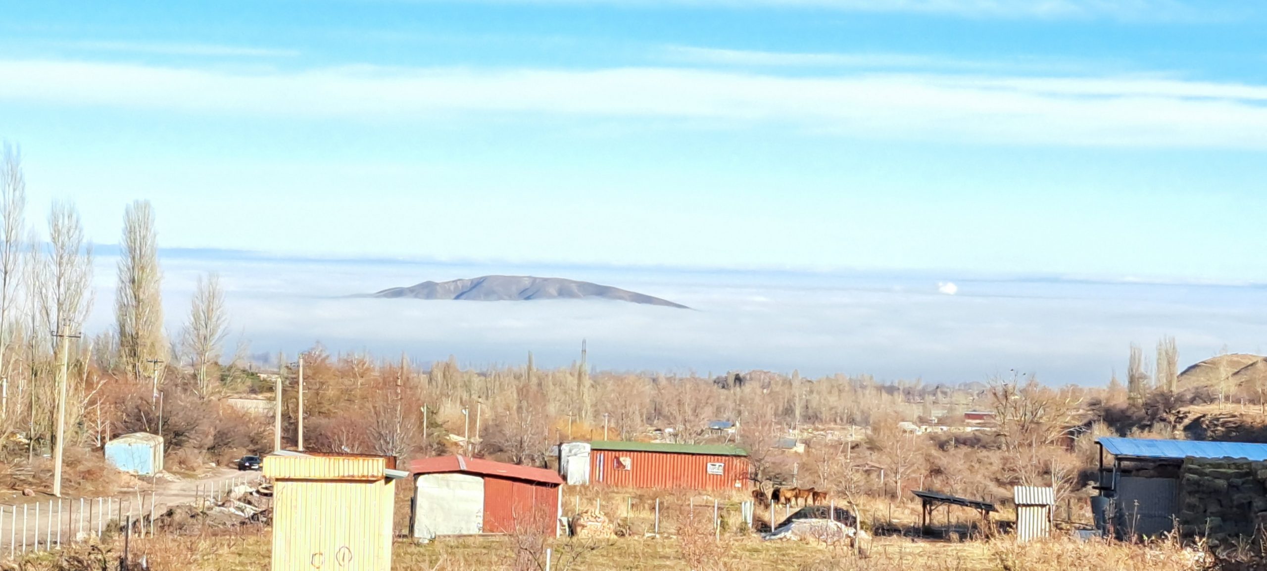 Bishkek under fog