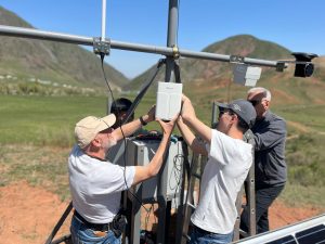 Tatyr Landslide monitoring sensors